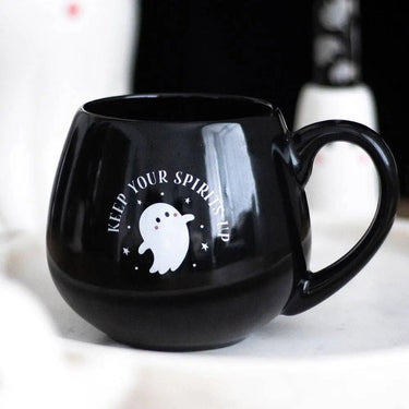 Keep Your Spirits Up Rounded Halloween Ghost Mug - Kawaii Toys